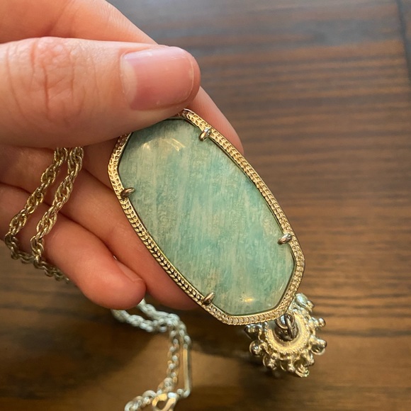 Kendra Scott Rayne Long Pendant Necklace - Mint - Picture 6 of 7